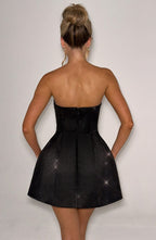 Paloma Mini Dress - Black - Napalia