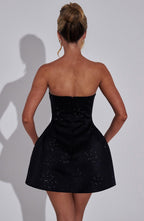 Paloma Mini Dress - Black - Napalia