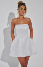 Paloma Mini Dress - Ivory - Napalia