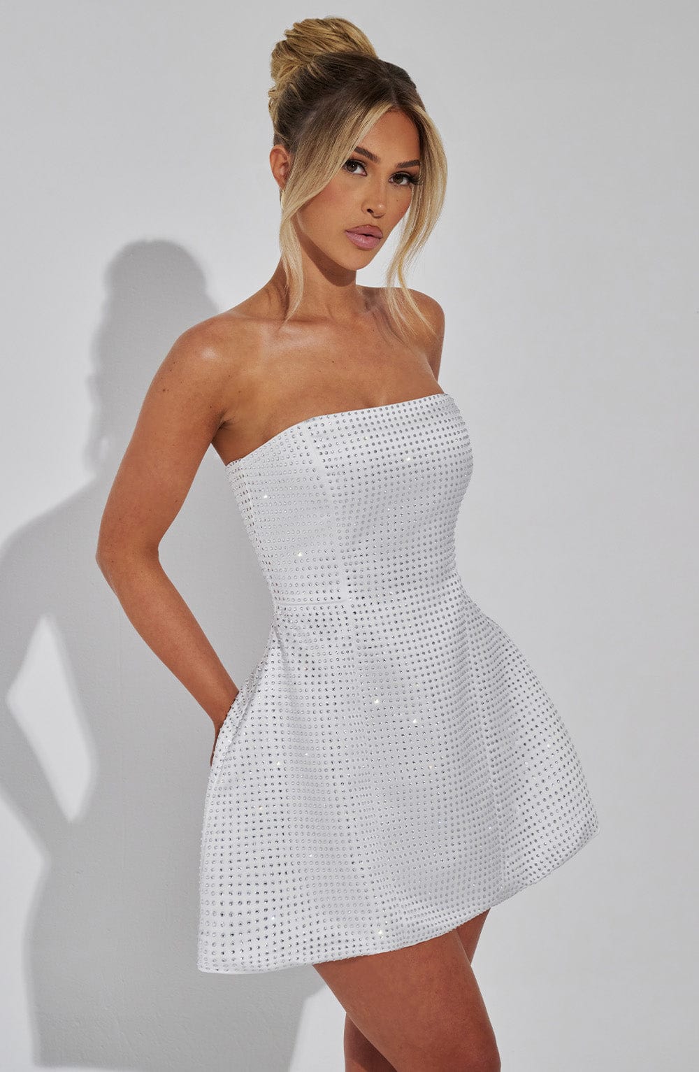 Paloma Mini Dress - Ivory - Napalia