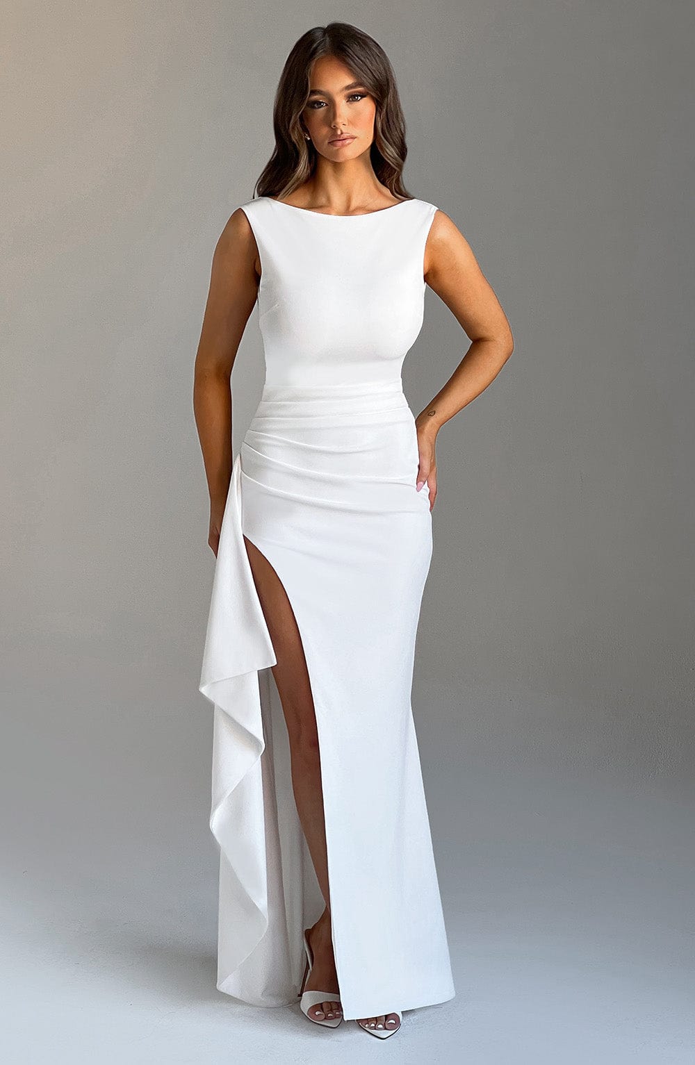 Pandora Maxi Dress - Ivory - Napalia