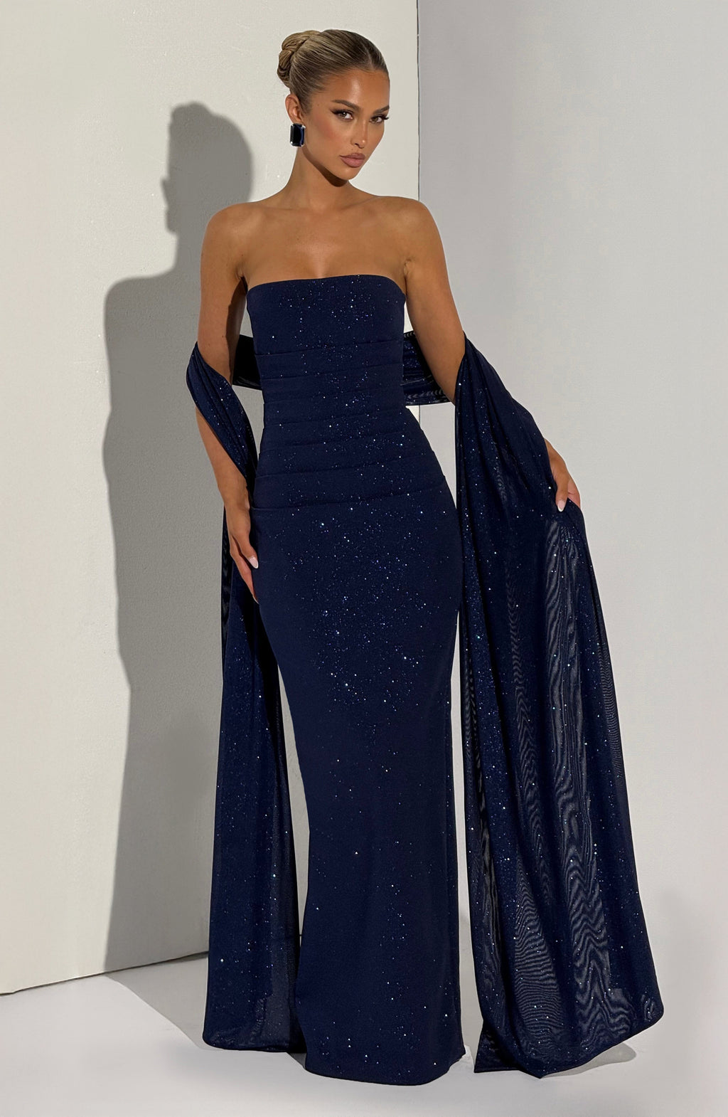 Pandra Maxi Dress - Navy Sparkle - Napalia