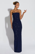 Pandra Maxi Dress - Navy Sparkle - Napalia