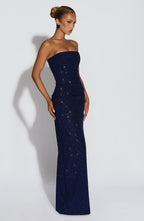 Pandra Maxi Dress - Navy Sparkle - Napalia