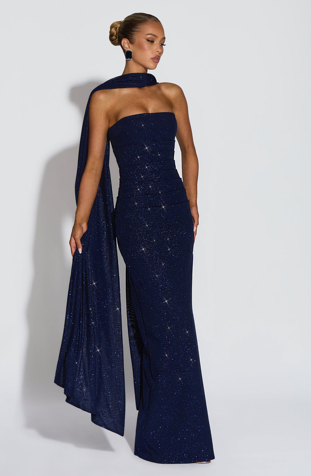Pandra Maxi Dress - Navy Sparkle - Napalia