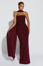Pandra Maxi Dress - Wine Sparkle - Napalia