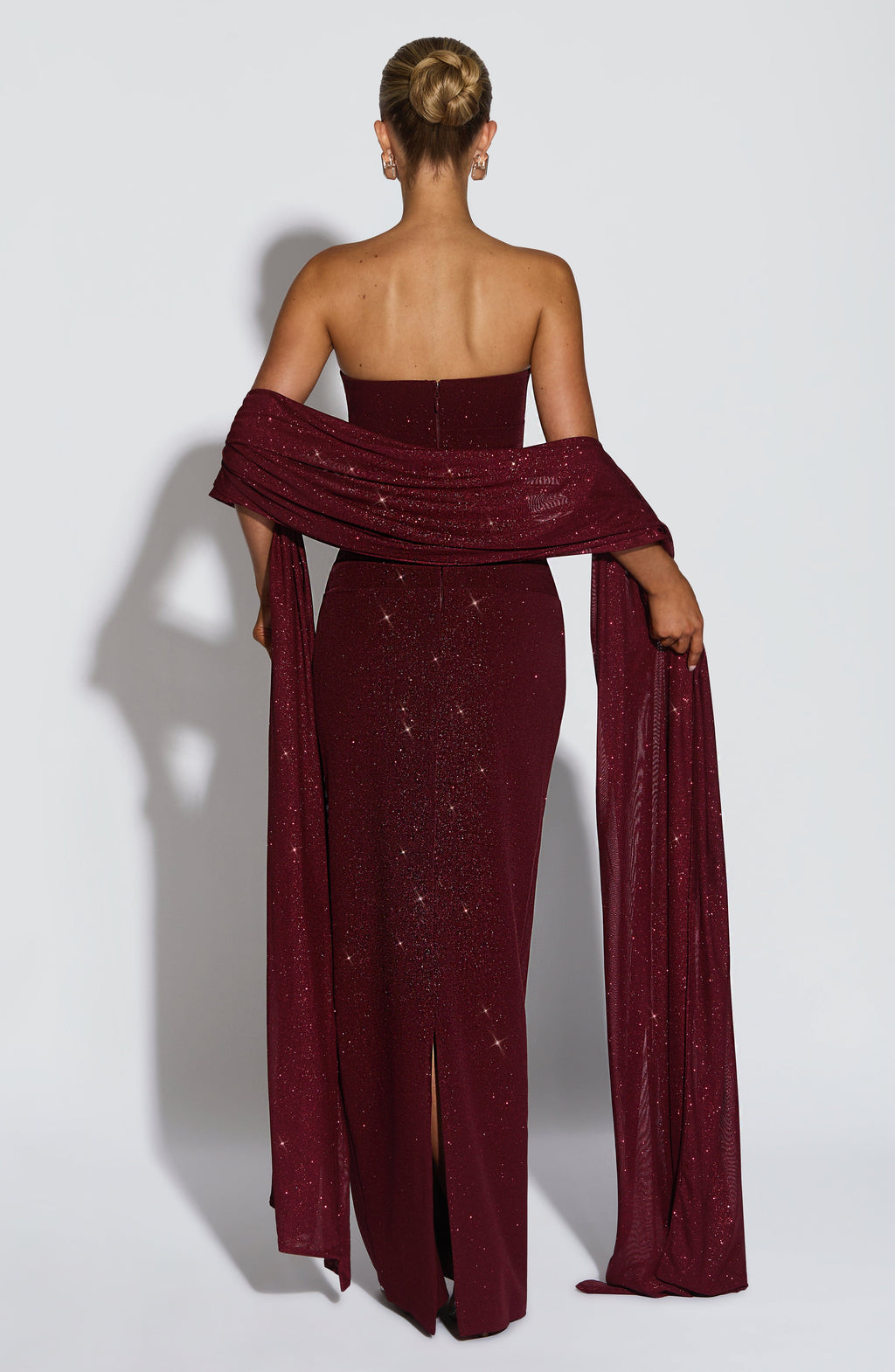 Pandra Maxi Dress - Wine Sparkle - Napalia