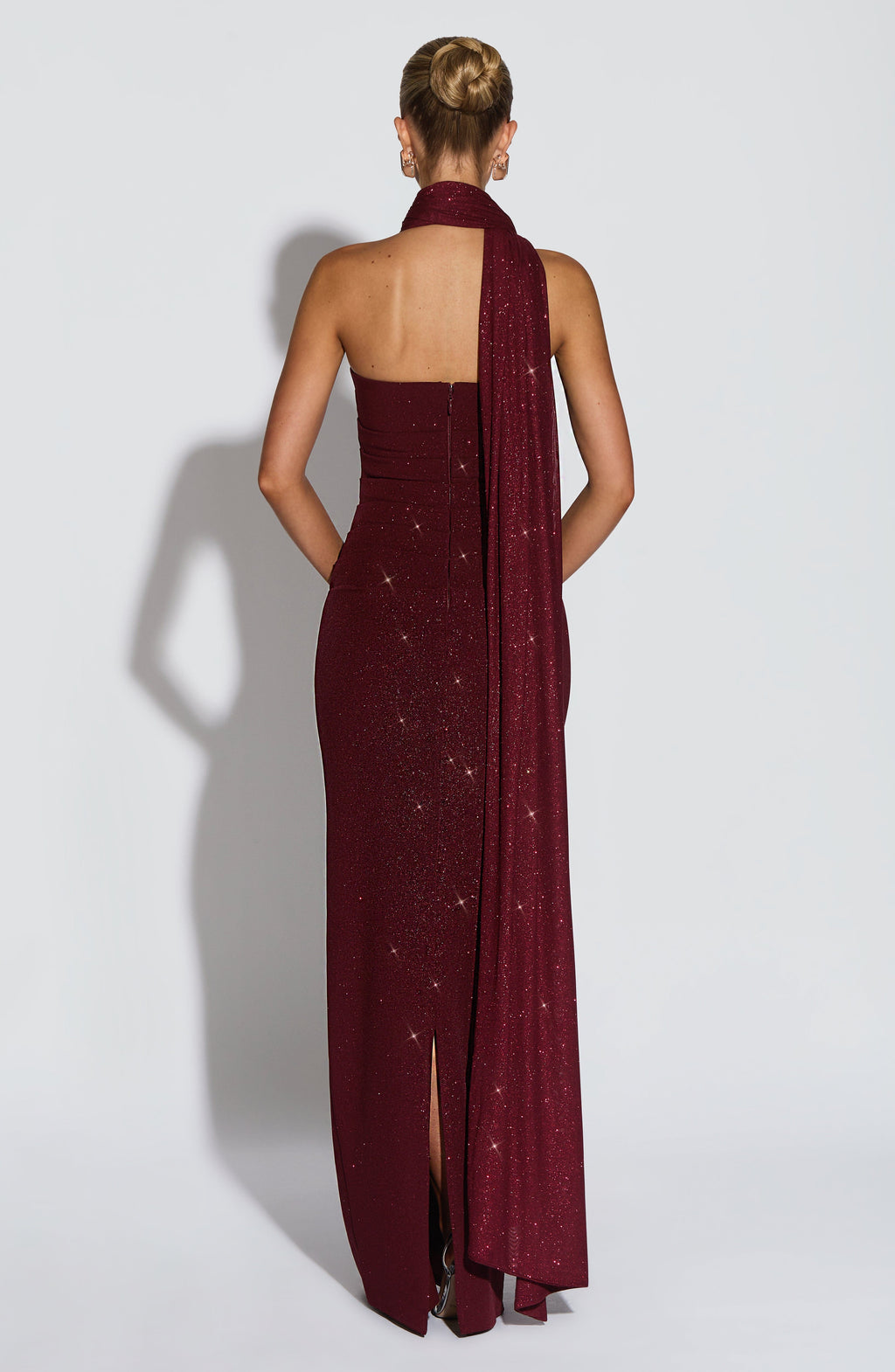 Pandra Maxi Dress - Wine Sparkle - Napalia
