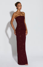 Pandra Maxi Dress - Wine Sparkle - Napalia