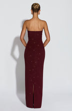 Pandra Maxi Dress - Wine Sparkle - Napalia
