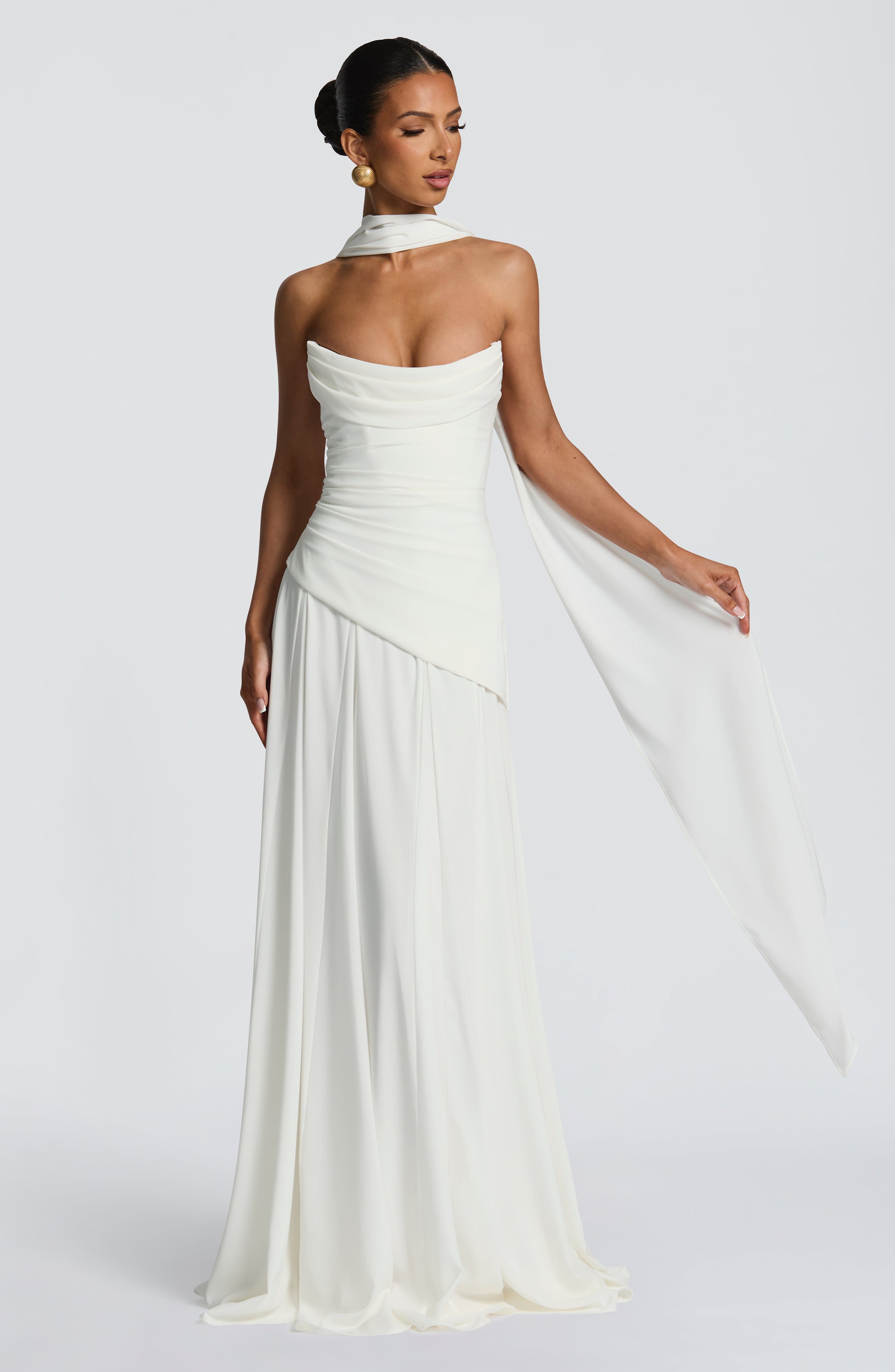 Patricia Maxi Dress - Ivory - Napalia