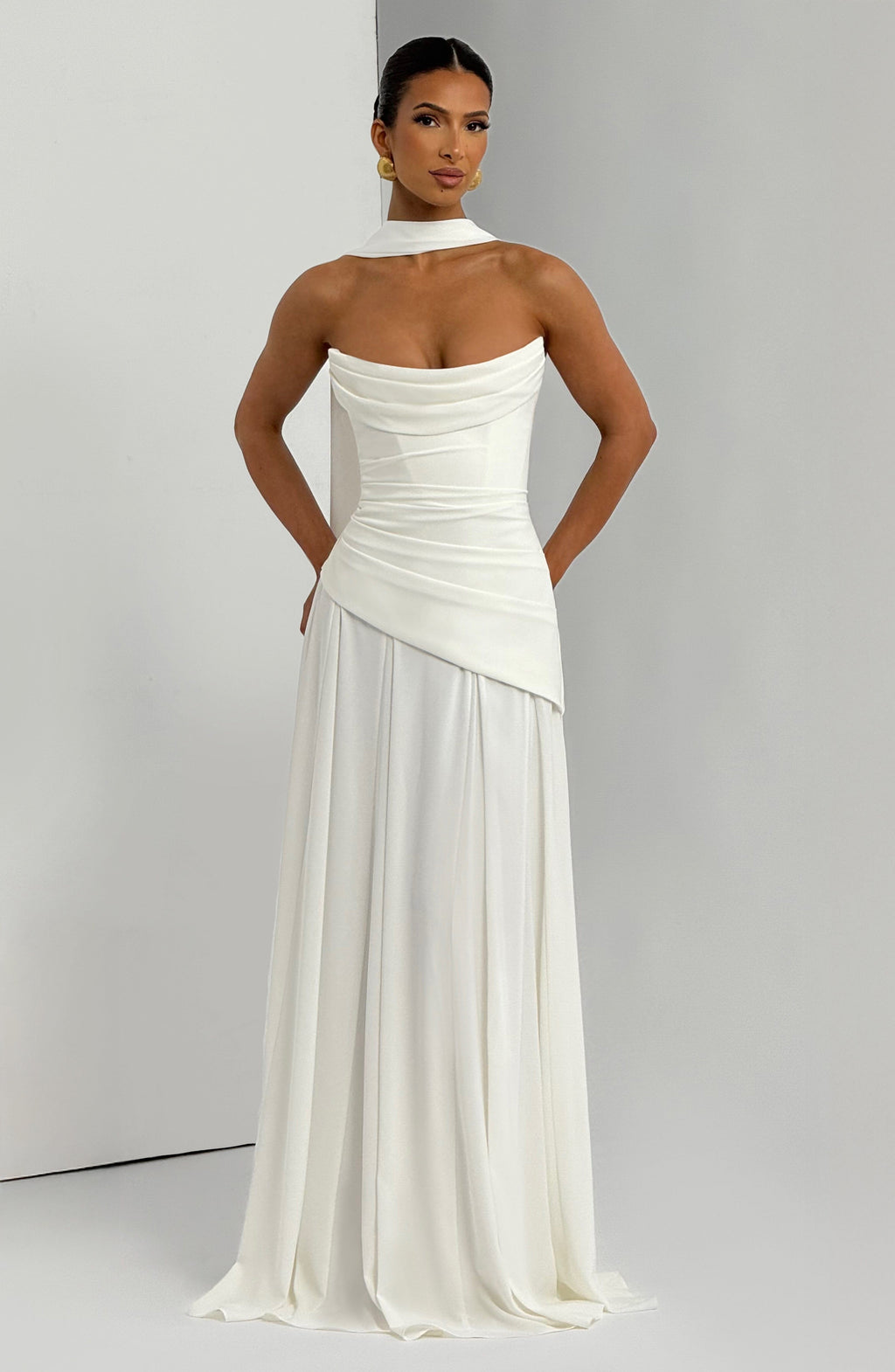 Patricia Maxi Dress - Ivory - Napalia