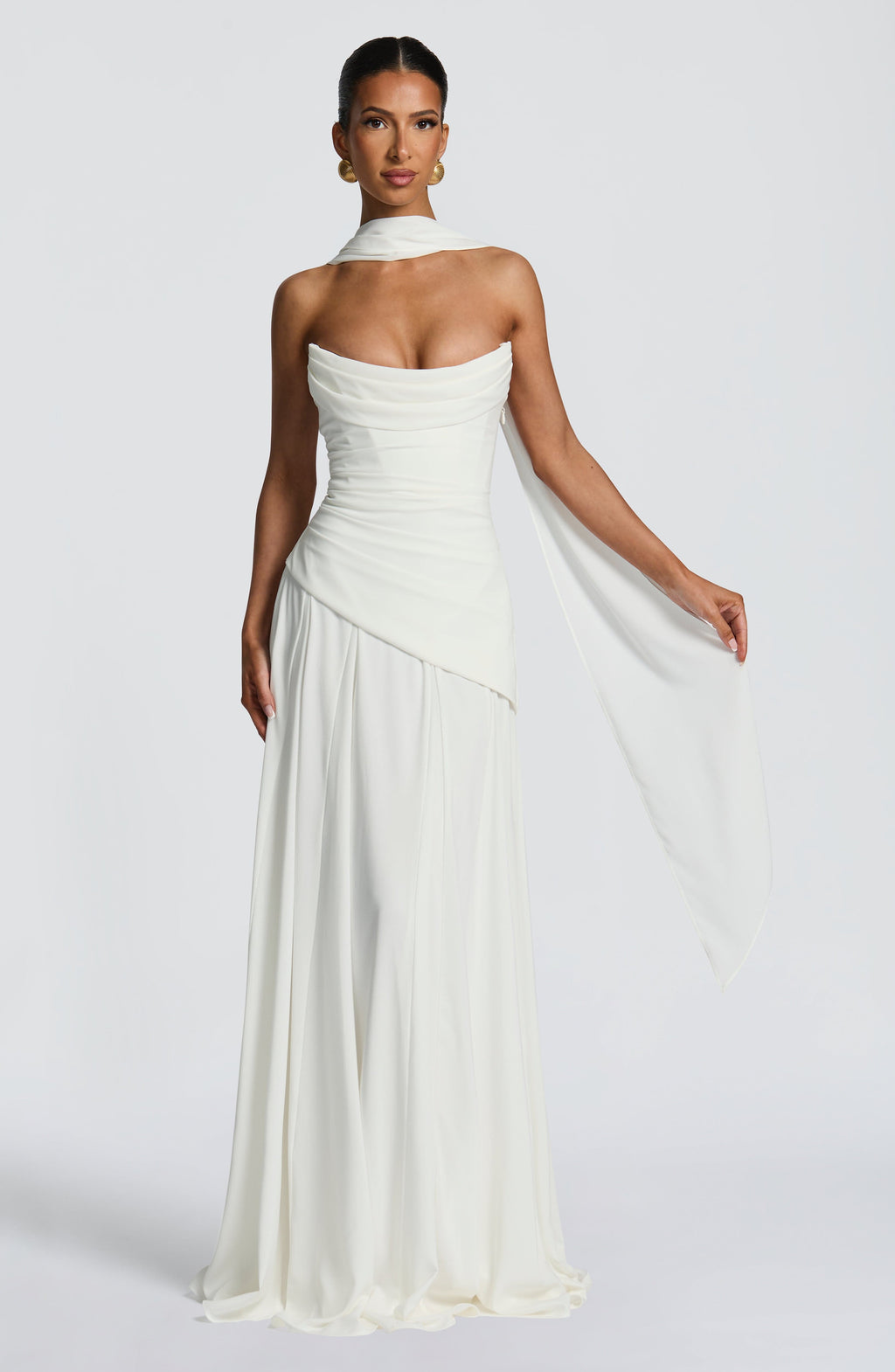 Patricia Maxi Dress - Ivory - Napalia