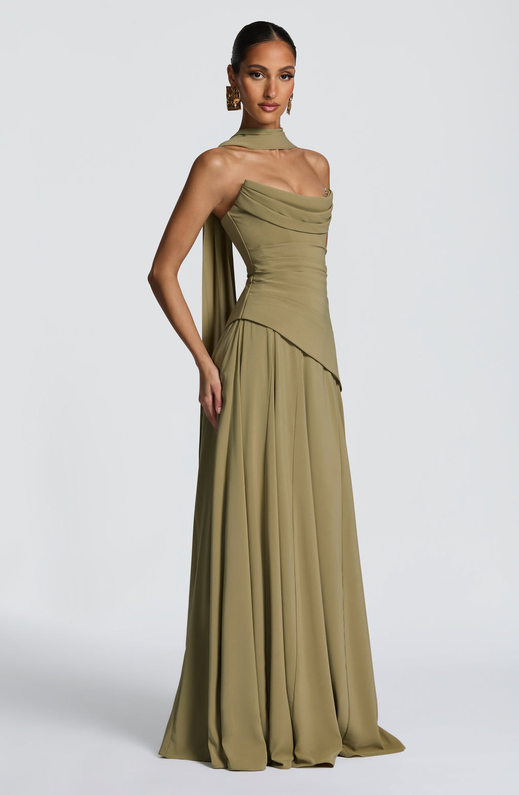 Patricia Maxi Dress - Sage - Napalia