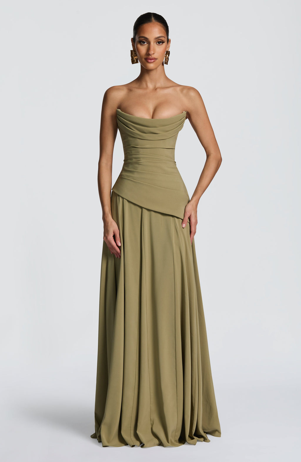 Patricia Maxi Dress - Sage - Napalia