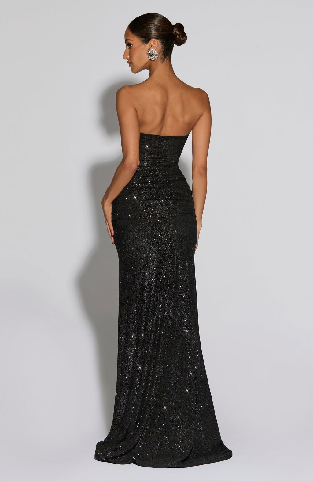 Paula Maxi Dress - Black Sparkle - Napalia