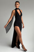 Paulina Maxi Dress - Black - Napalia