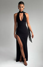 Paulina Maxi Dress - Black - Napalia