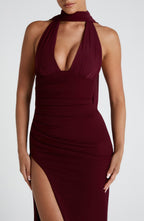 Paulina Maxi Dress - Cherry Lacquer - Napalia