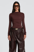 Pearson Bodysuit - Plum Brown - Napalia