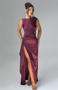 Peggy Maxi Dress - Cherry Lacquer - Napalia