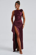 Peggy Maxi Dress - Cherry Lacquer - Napalia