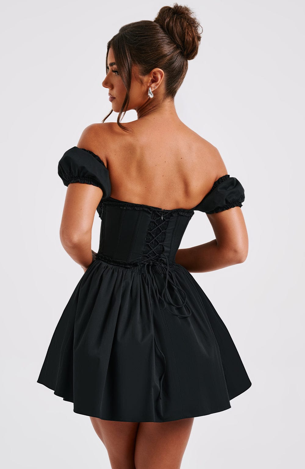 Penelope Mini Dress - Black - Napalia