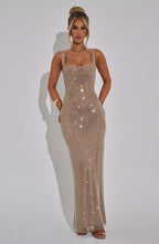 Petra Maxi Dress - Gold - Napalia