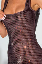 Petra Maxi Dress - Plum Brown - Napalia