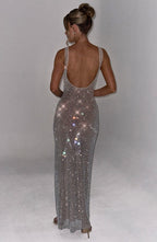Petra Maxi Dress - Silver - Napalia
