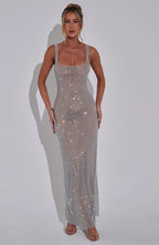 Petra Maxi Dress - Silver - Napalia