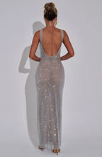Petra Maxi Dress - Silver - Napalia