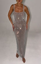 Petra Maxi Dress - Silver - Napalia