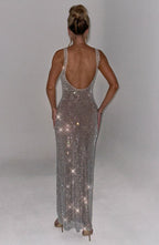 Petra Maxi Dress - Silver - Napalia