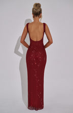 Petra Maxi Dress - Wine - Napalia