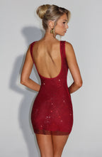 Petra Mini Dress - Wine - Napalia