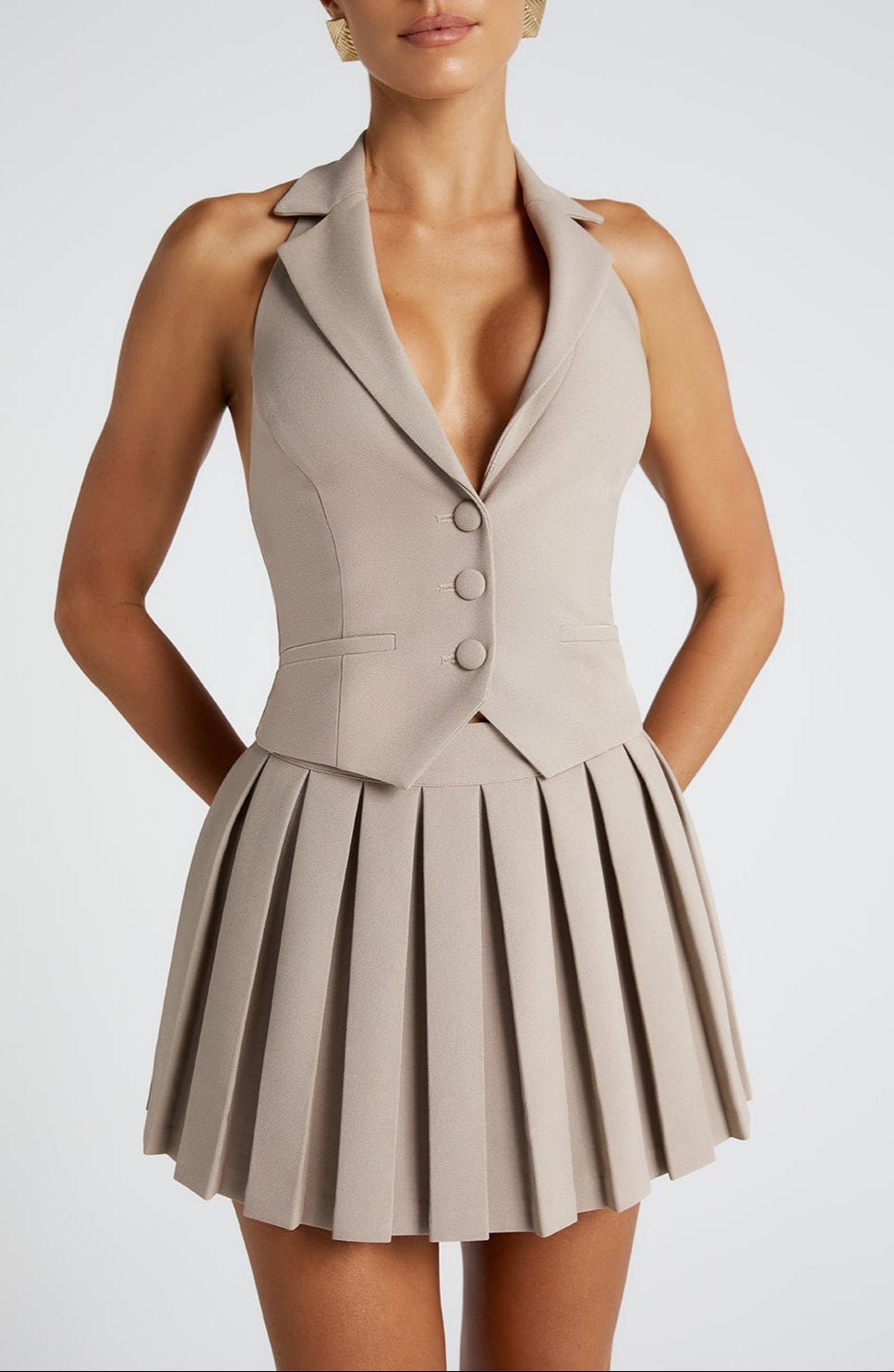 Philippa Top - Taupe - Napalia