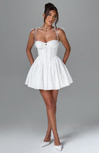 Phoebe Mini Dress - Ivory - Napalia