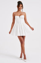 Phoebe Mini Dress - Ivory - Napalia