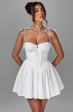 Phoebe Mini Dress - Ivory - Napalia