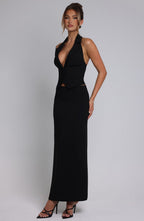 Piper Maxi Skirt - Black - Napalia
