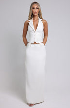 Piper Maxi Skirt - Ivory - Napalia
