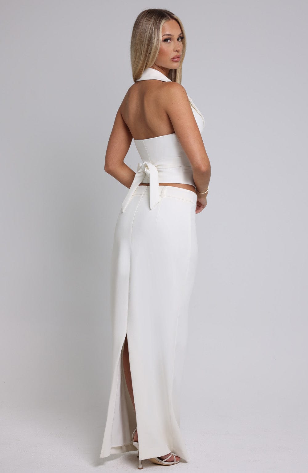 Piper Maxi Skirt - Ivory - Napalia