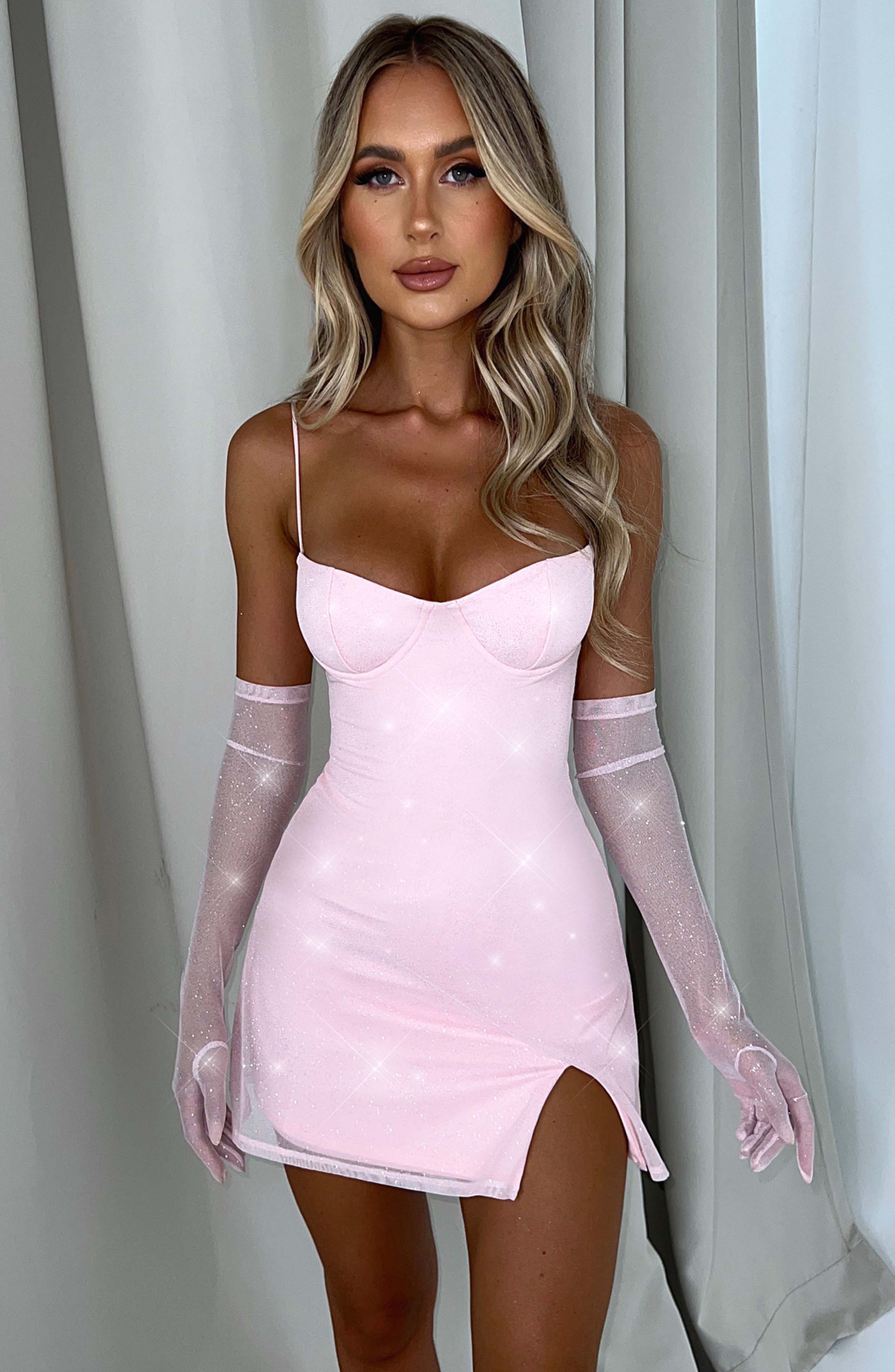 Pixie Mini Dress - Pink Sparkle - Napalia