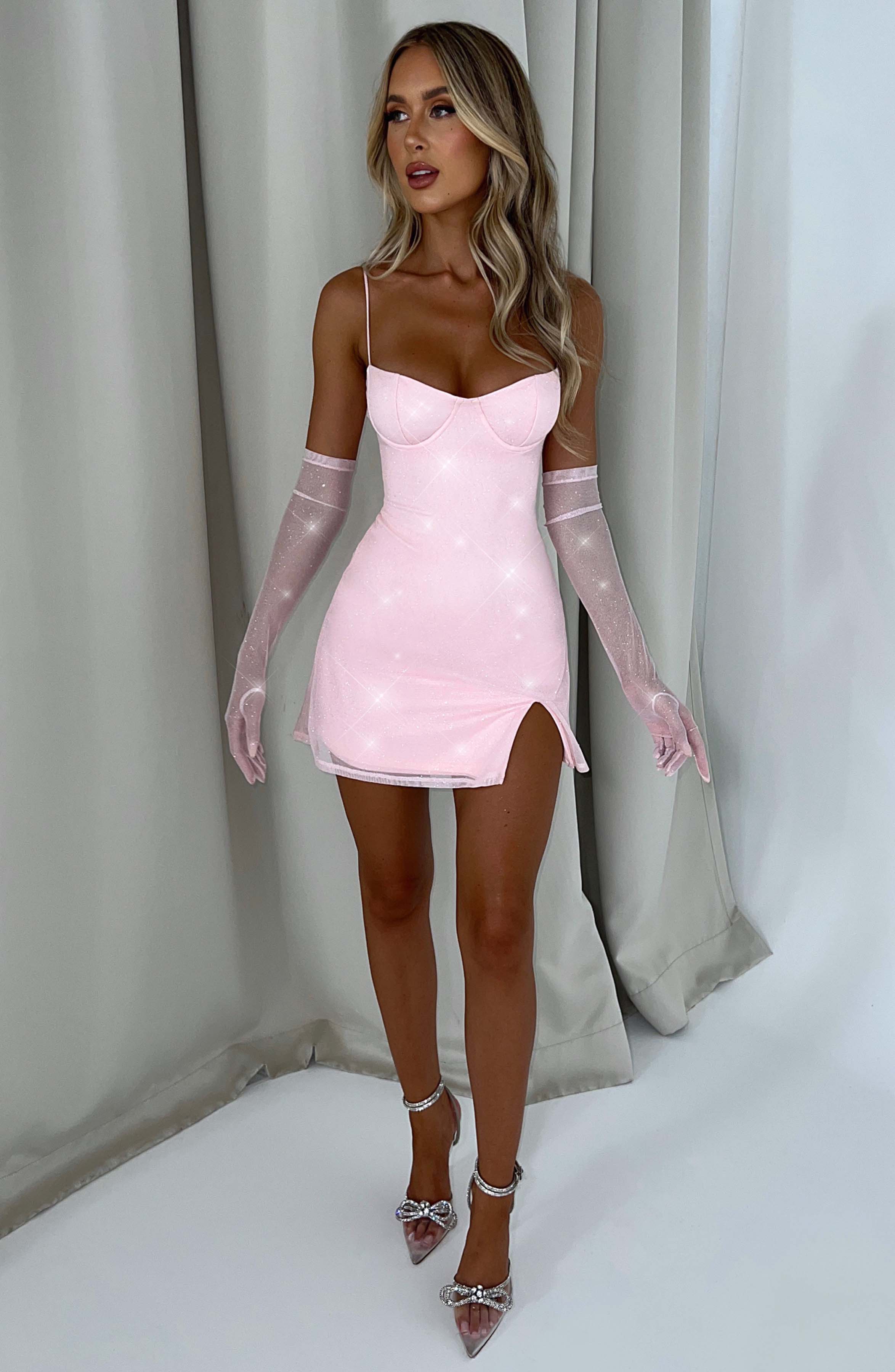 Pixie Mini Dress - Pink Sparkle - Napalia