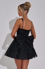 Polly Mini Dress - Black Sparkle - Napalia