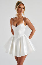 Poppy Mini Dress - Ivory - Napalia