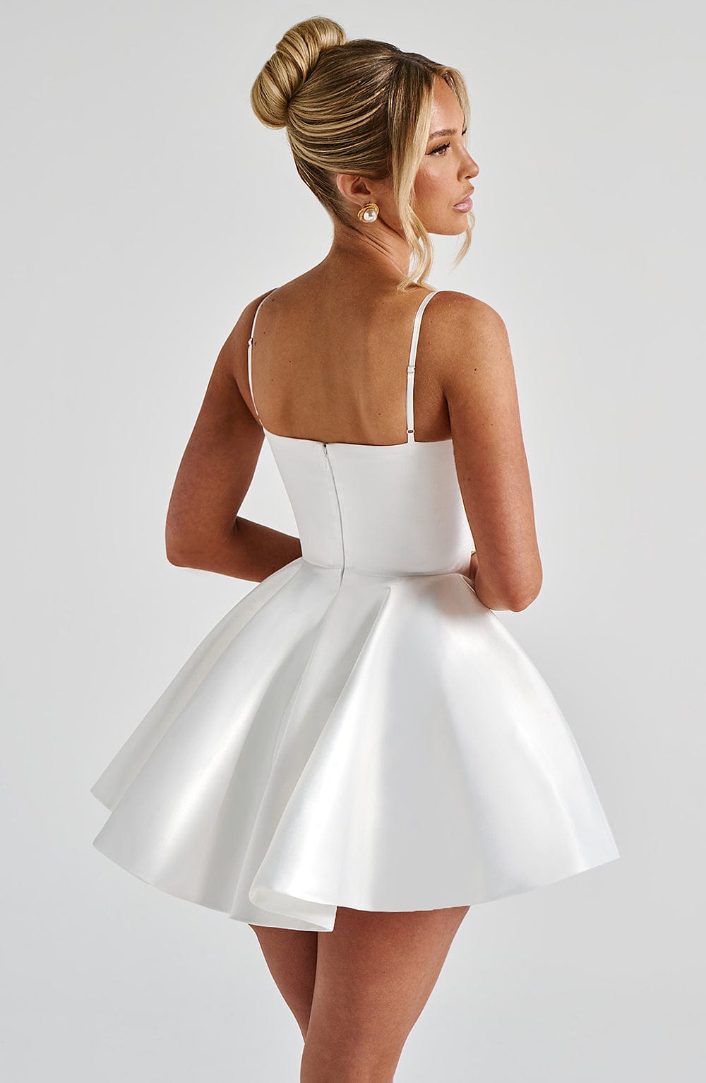 Poppy Mini Dress - Ivory - Napalia