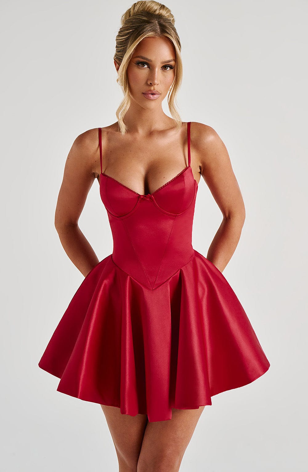Poppy Mini Dress - Red - Napalia
