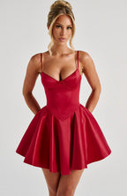 Poppy Mini Dress - Red - Napalia